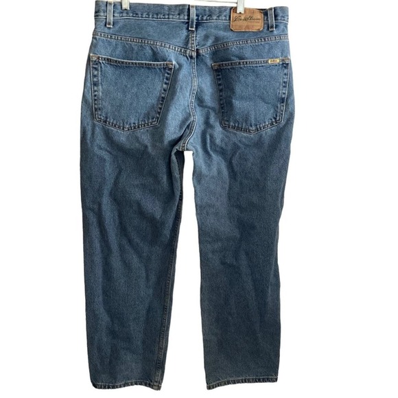 Levis Jeans Mens 38x30 Relaxed Fit Blue Medium Wash Stretch - Picture 6 of 11